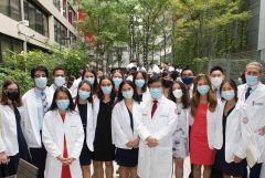Group photo from Class of 2025 White Coat ceremony